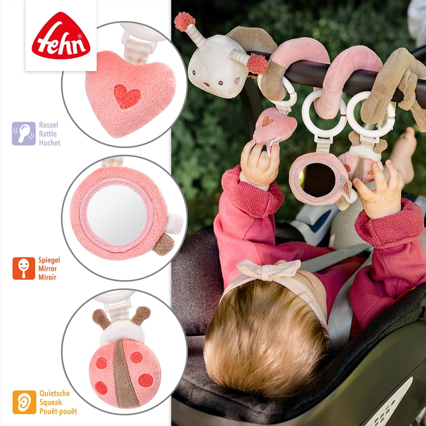 Fehn Activiteitenspiraal – Bij (Garden Dreams)