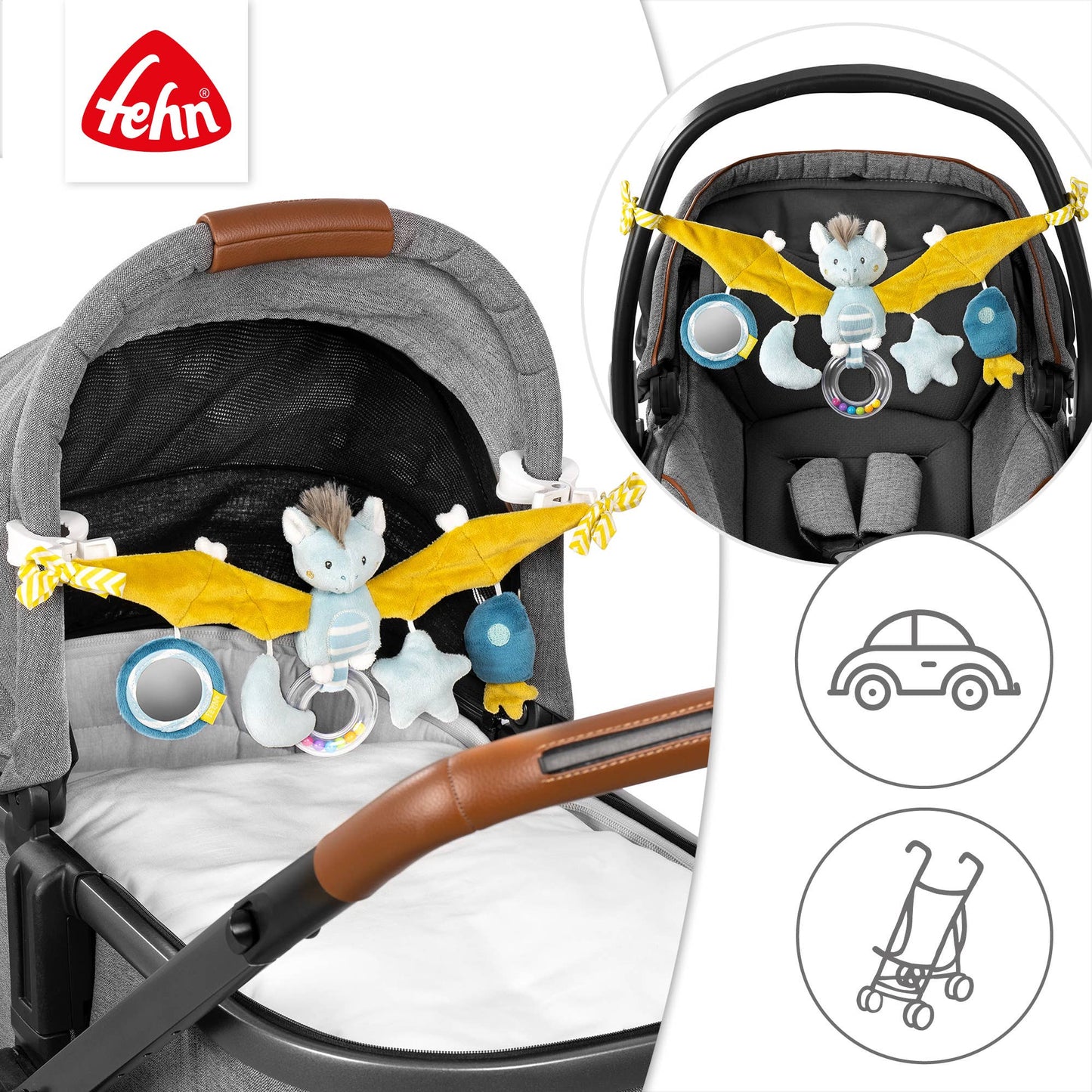 Fehn Kinderwagenketting – Little Castle (Blauw)