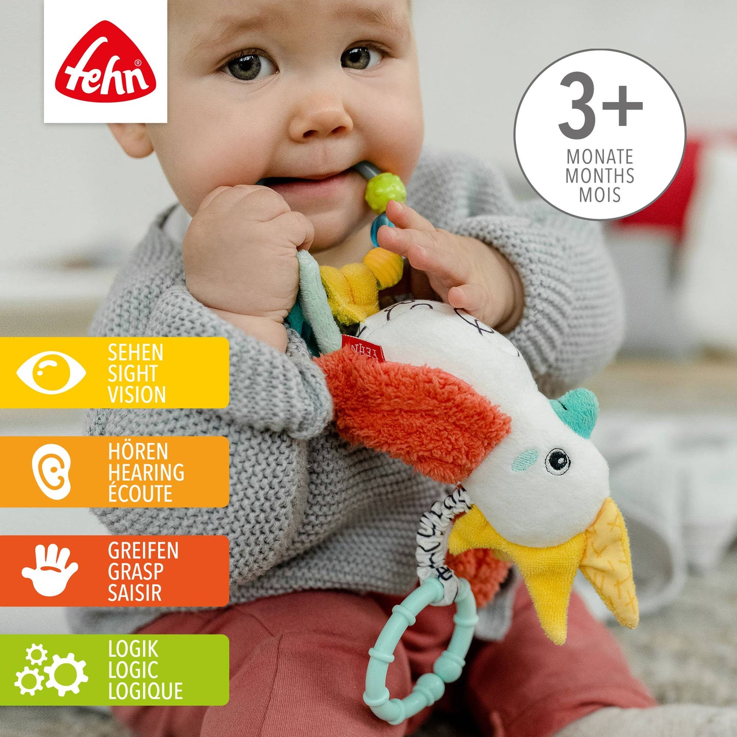 Fehn Tjilpende Vogel – DoBabyDoo (met parelring)