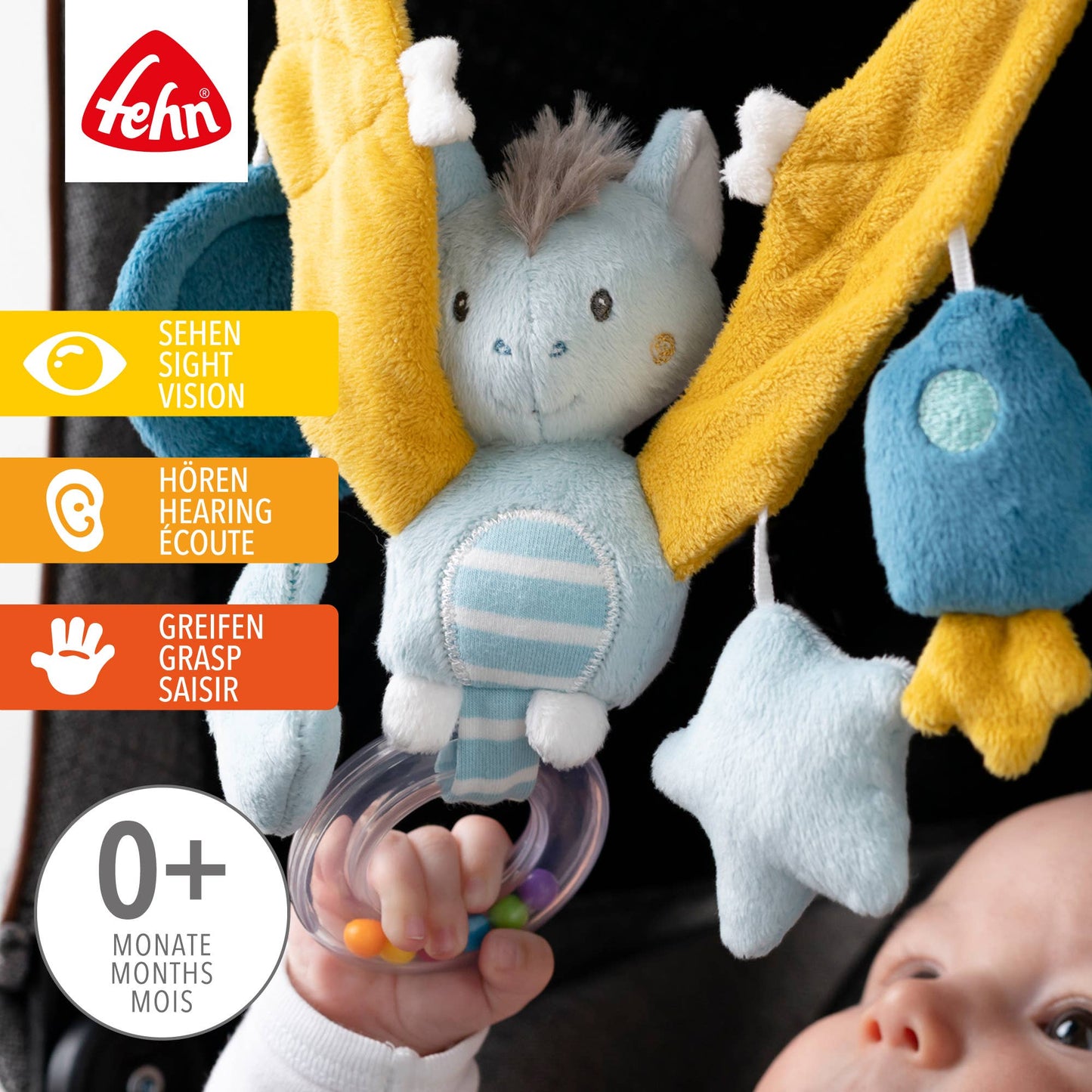 Fehn Kinderwagenketting – Little Castle (Blauw)