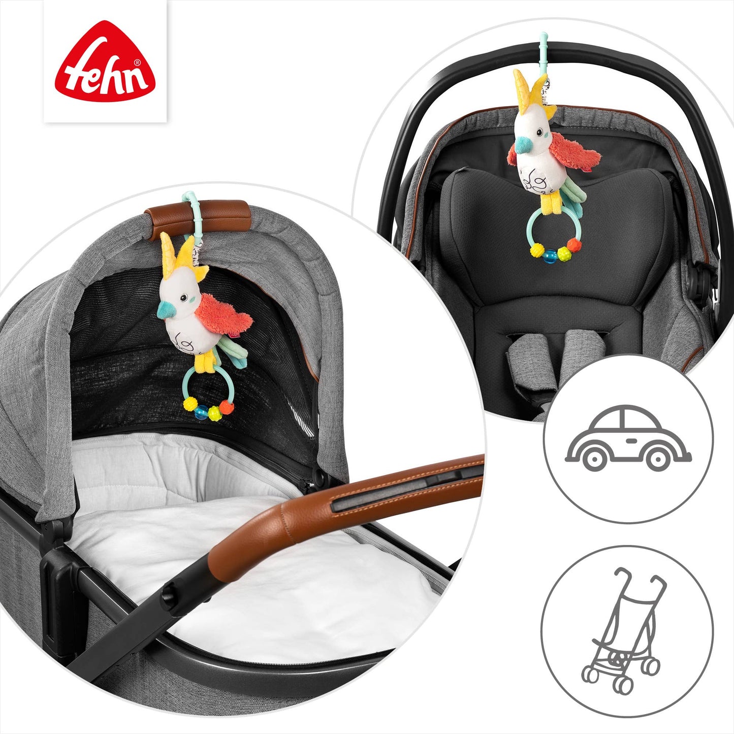 Fehn Tjilpende Vogel – DoBabyDoo (met parelring)