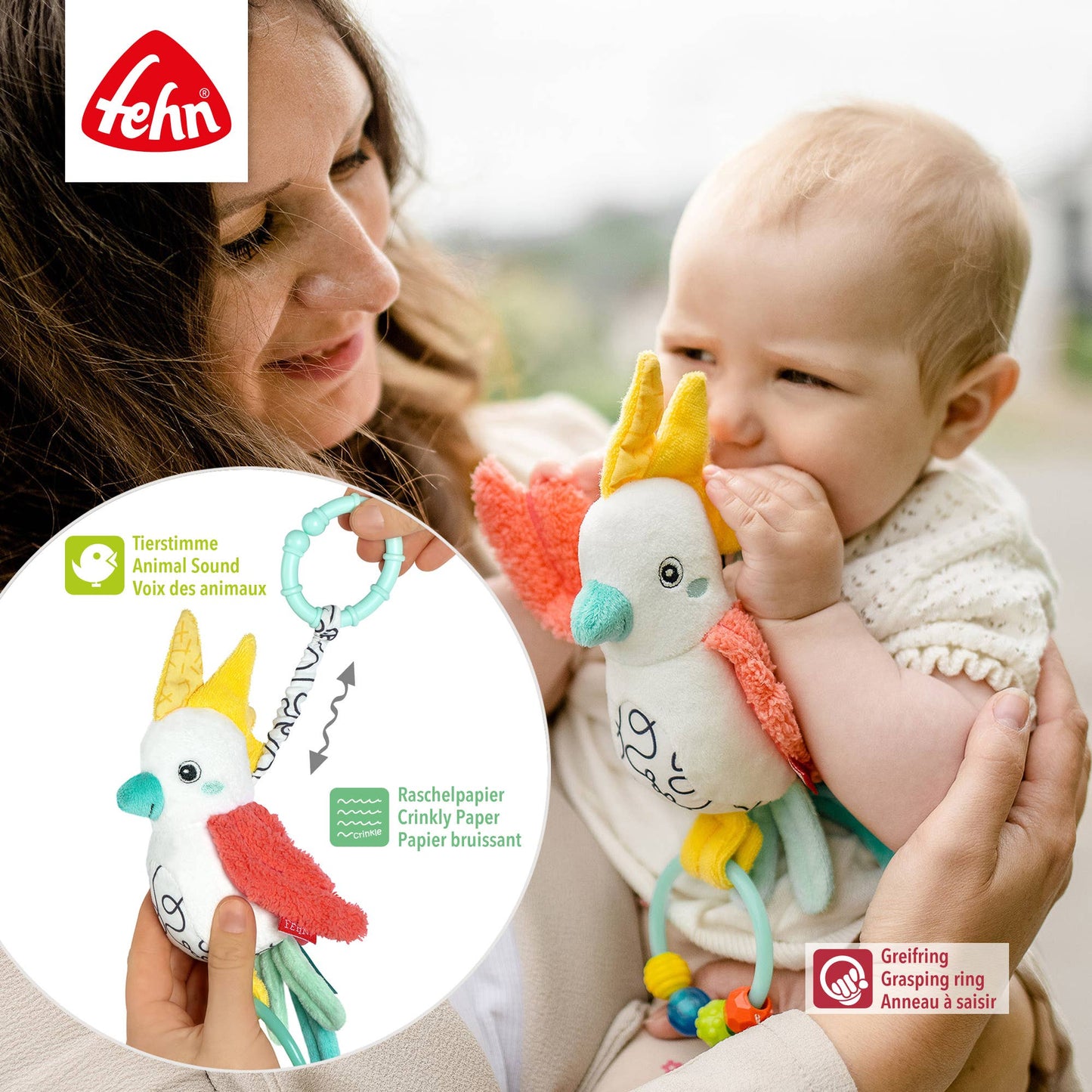 Fehn Tjilpende Vogel – DoBabyDoo (met parelring)