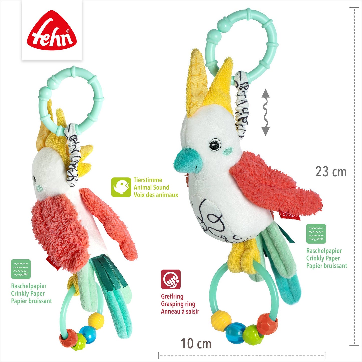 Fehn Tjilpende Vogel – DoBabyDoo (met parelring)