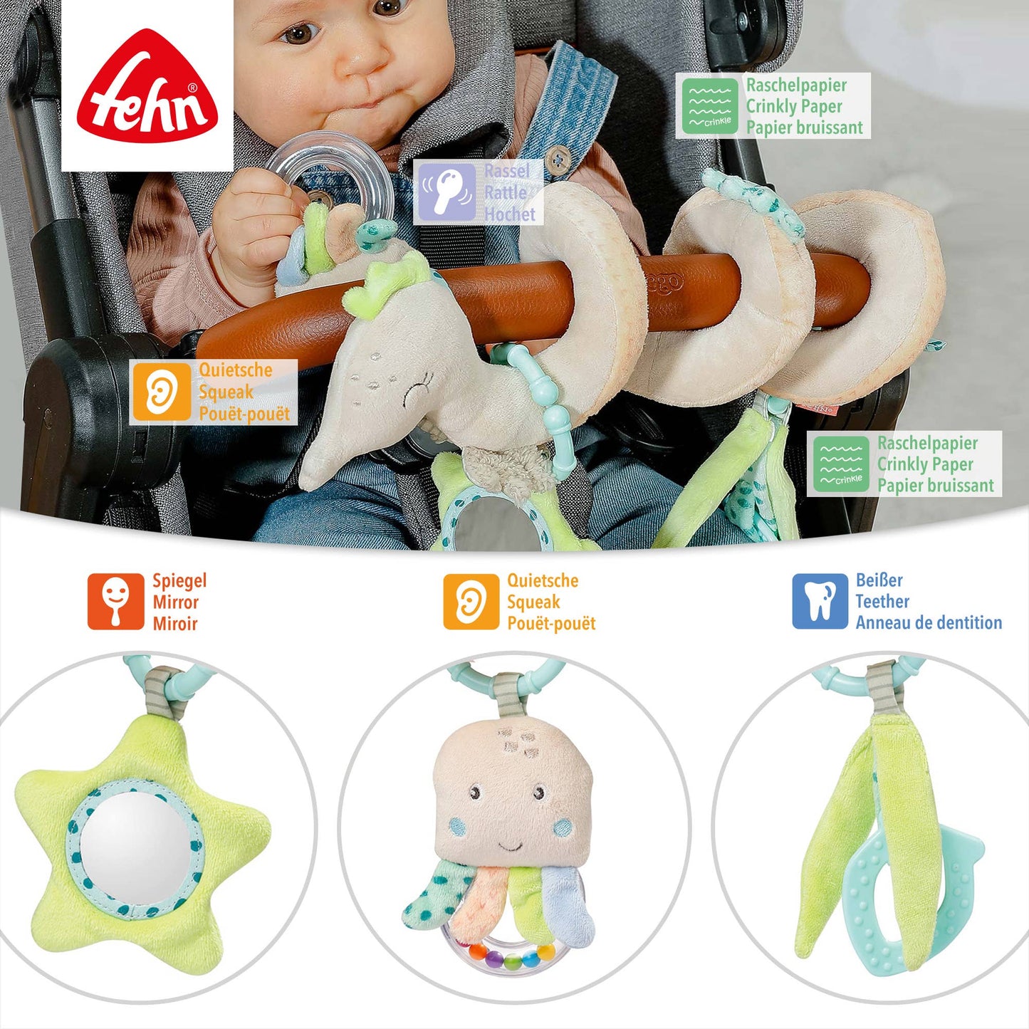Fehn Activiteitenspiraal – Zeepaardje (Meereskinder)