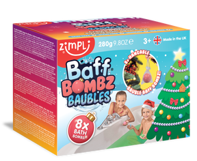 Zimpli bad bommen – 8 badbommen voor in de kerstboom!