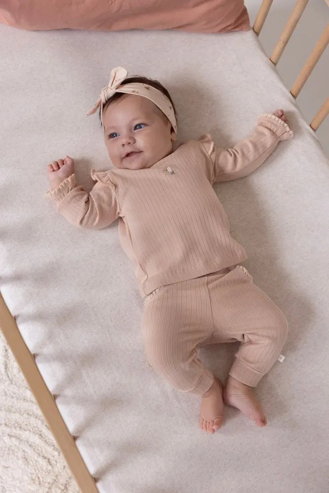 Feetje - Broek rib - Sweet Poppy