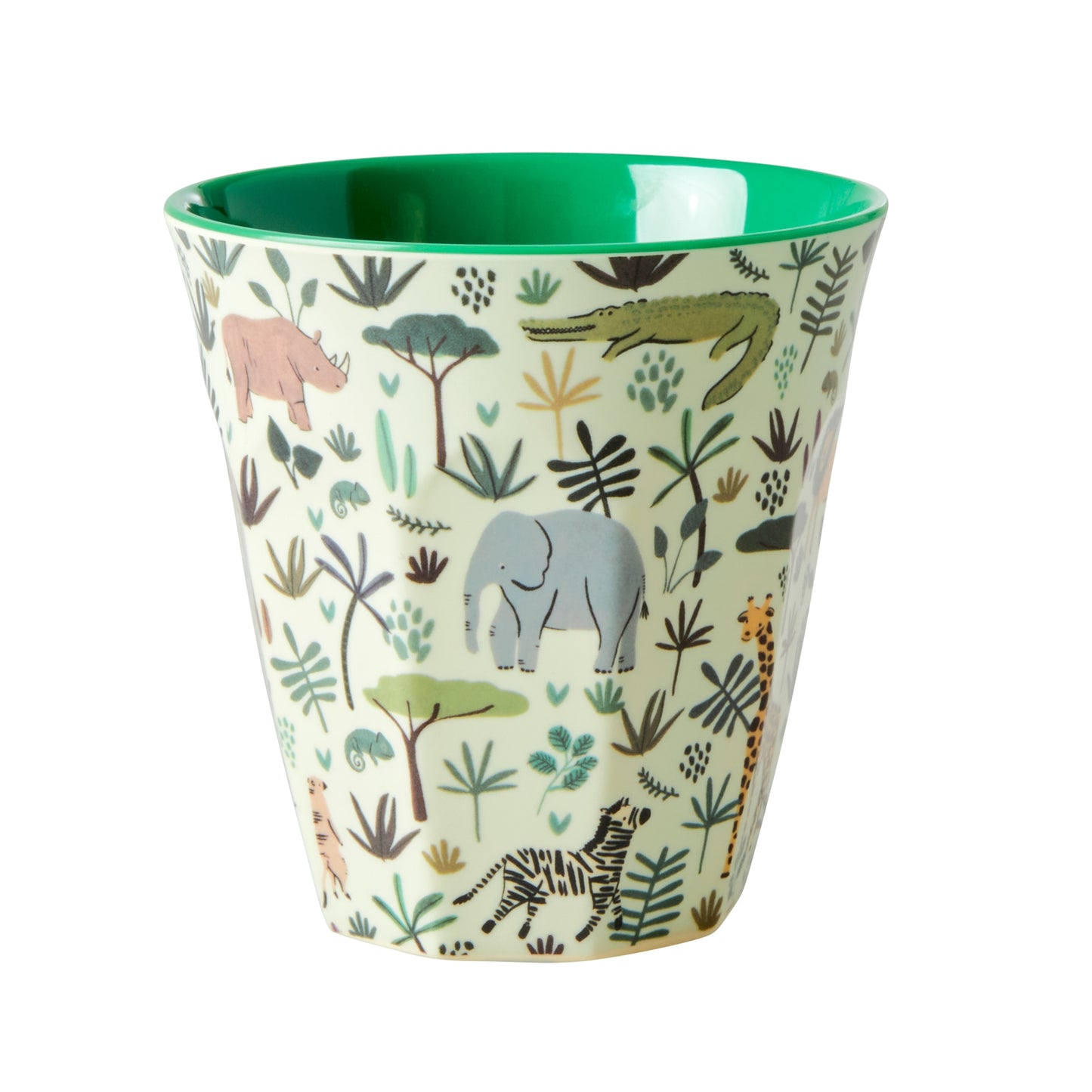 RICE Melamine Beker – Meerkleurig – Funky Prints Groen/Blauw