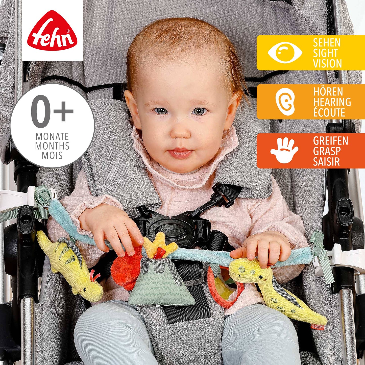 Fehn Kinderwagenketting – Happy Dino