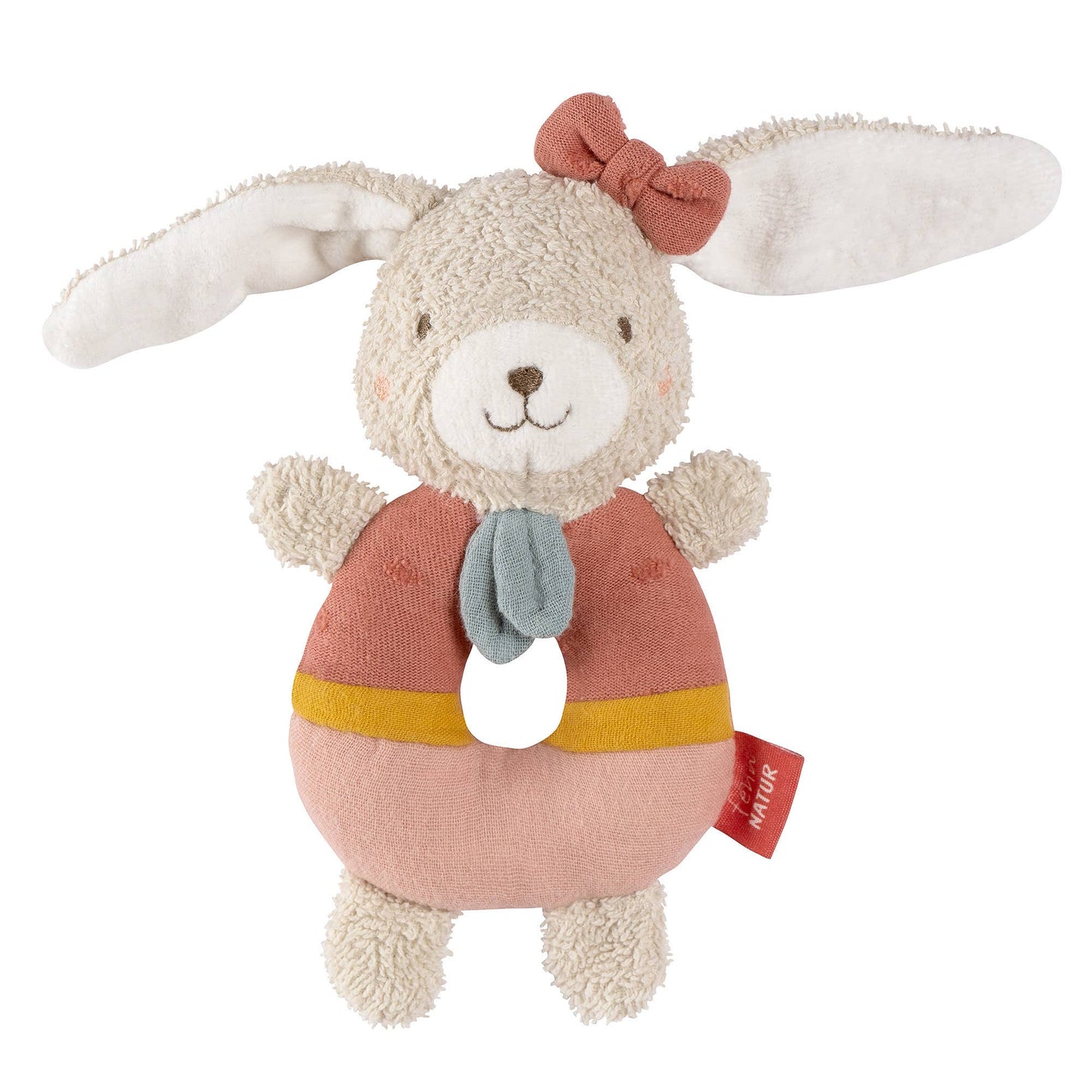 FehnNatur Grijpspeeltje – Ringkonijn (roze)