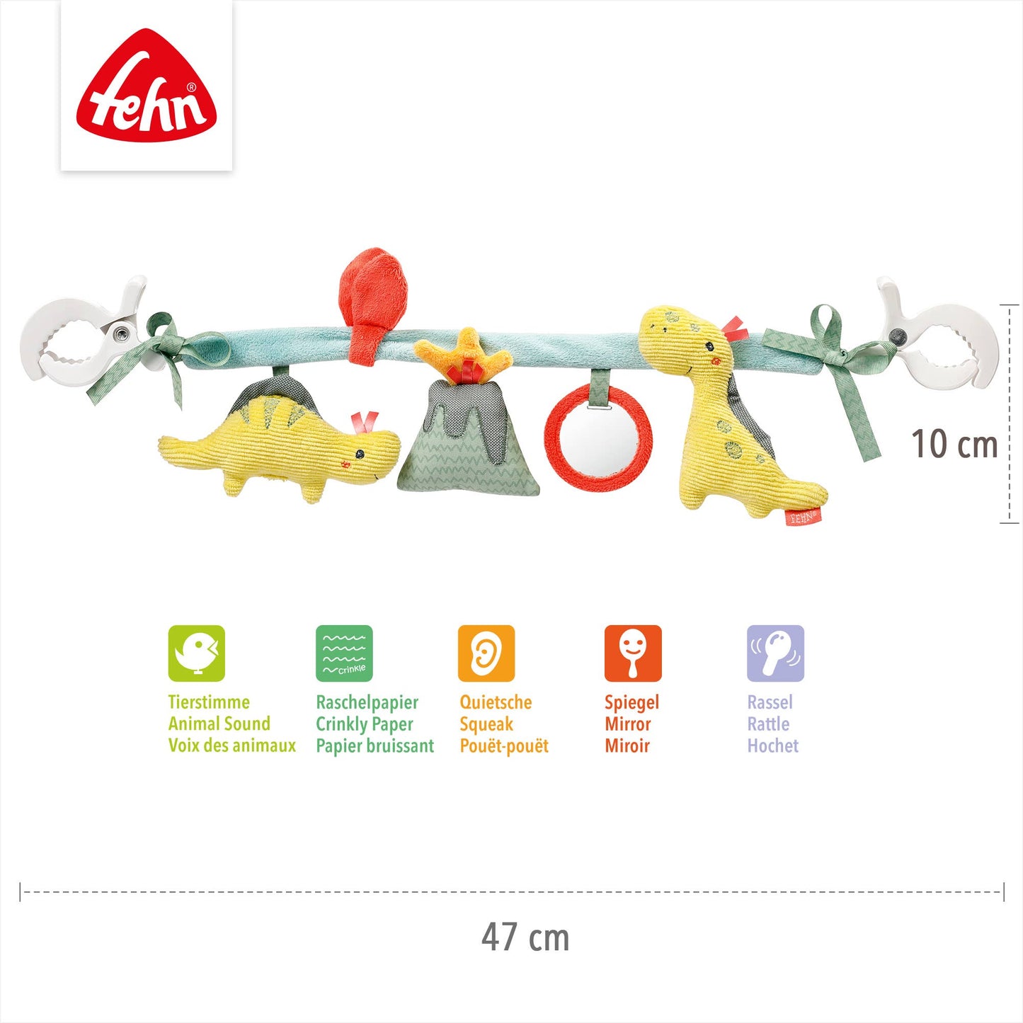 Fehn Kinderwagenketting – Happy Dino