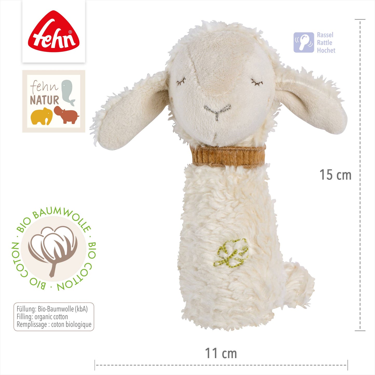 FehnNatur Rammelaar – Schaap (ecru)
