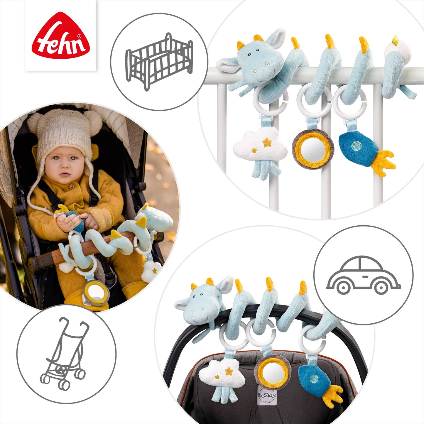 Fehn Activiteitenspiraal – Draak (Little Castle)