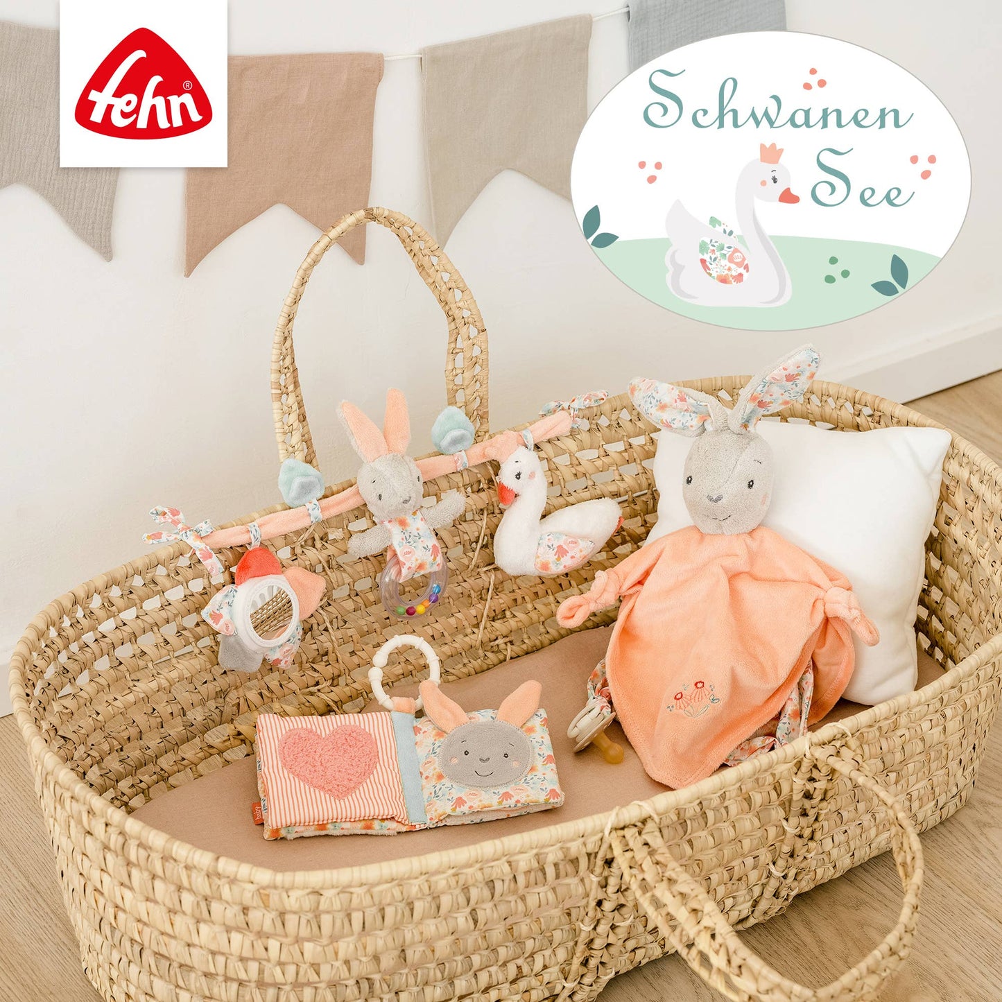 Fehn Kinderwagenketting – Swan Lake (Classic Stars)
