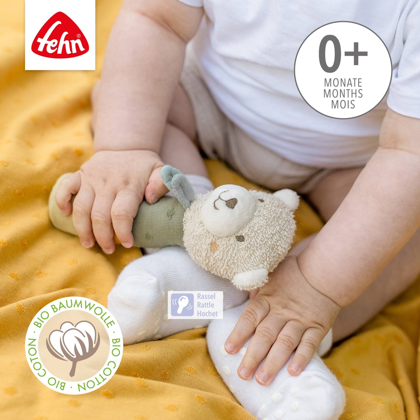 FehnNatur Grijpspeeltje – Beer (groen)