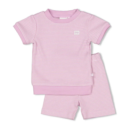 Feetje Wafelpyjama Shortama – Summer Special – Lila