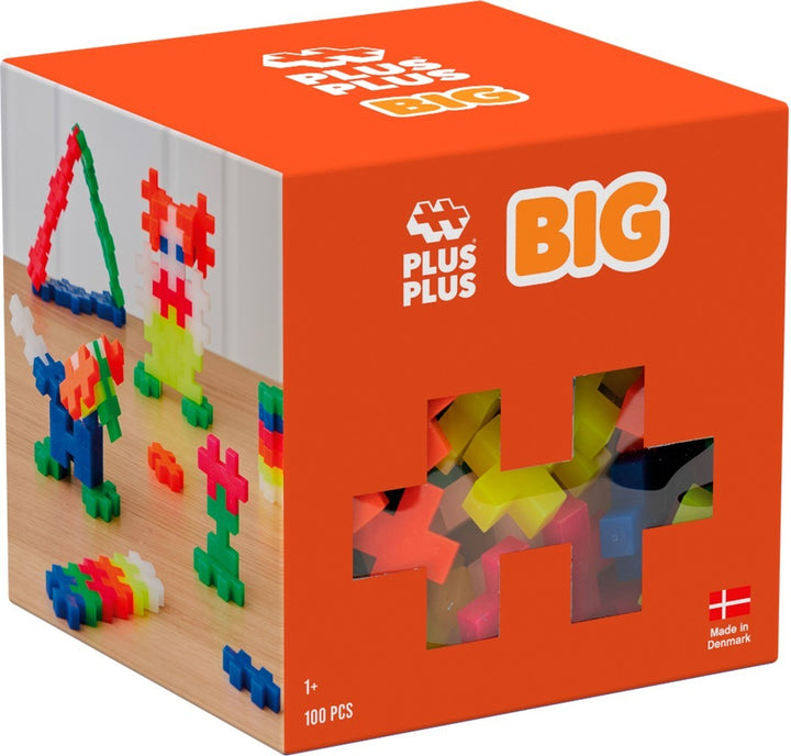 Plus-Plus BIG – Neon Colormix (100 stuks)