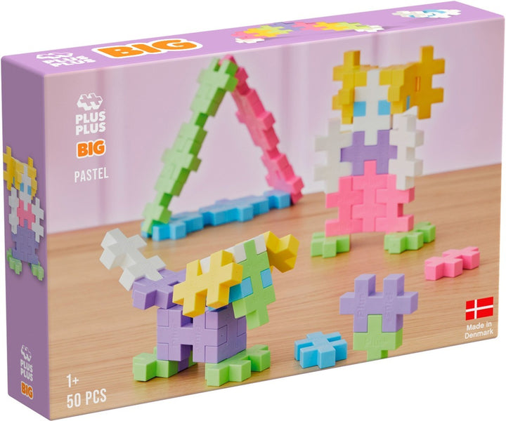 Plus-Plus BIG – Pastel Colormix (50 stuks)