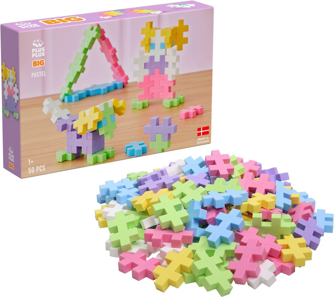 Plus-Plus BIG – Pastel Colormix (50 stuks)