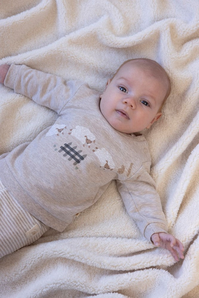 Feetje - Broek rib met streep - Sleepy Sheepy