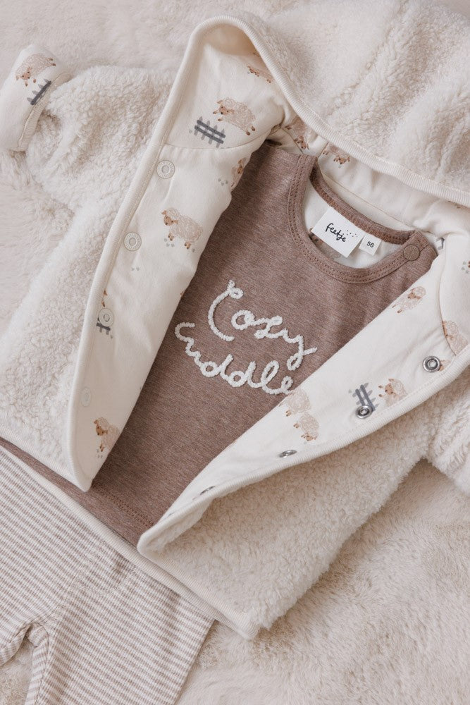 Feetje - Broek rib met streep - Sleepy Sheepy