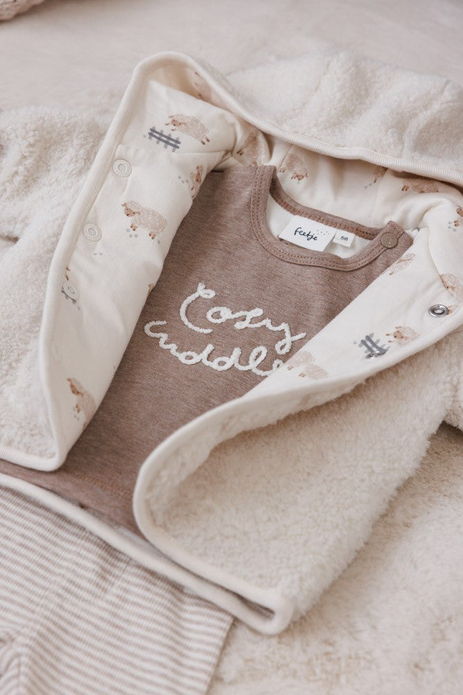 Feetje - Broek rib met streep - Sleepy Sheepy