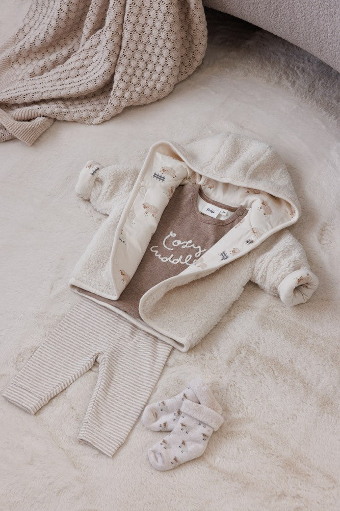 Feetje - Broek rib met streep - Sleepy Sheepy
