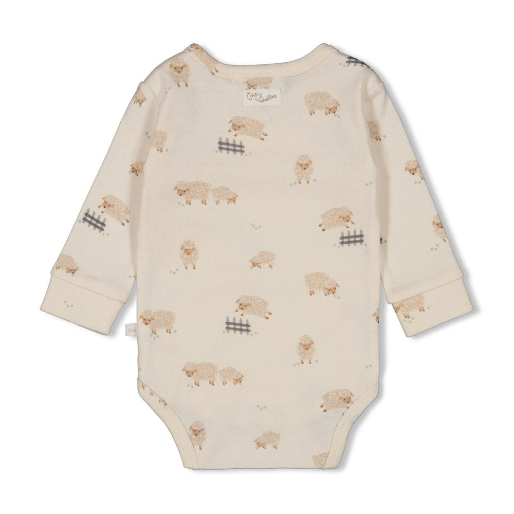 Feetje - Wikkelromper AOP - Sleepy Sheepy