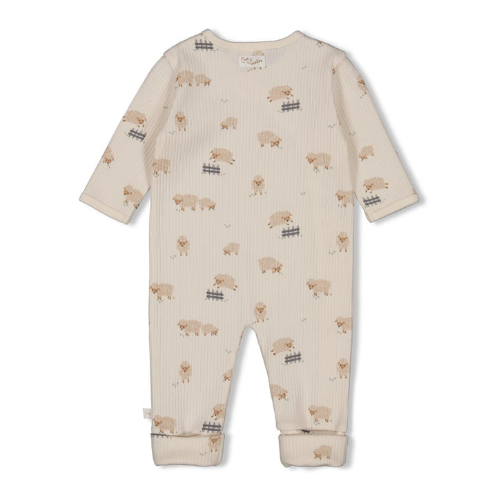 Feetje - Pak omslagvoet rib AOP - Sleepy Sheepy