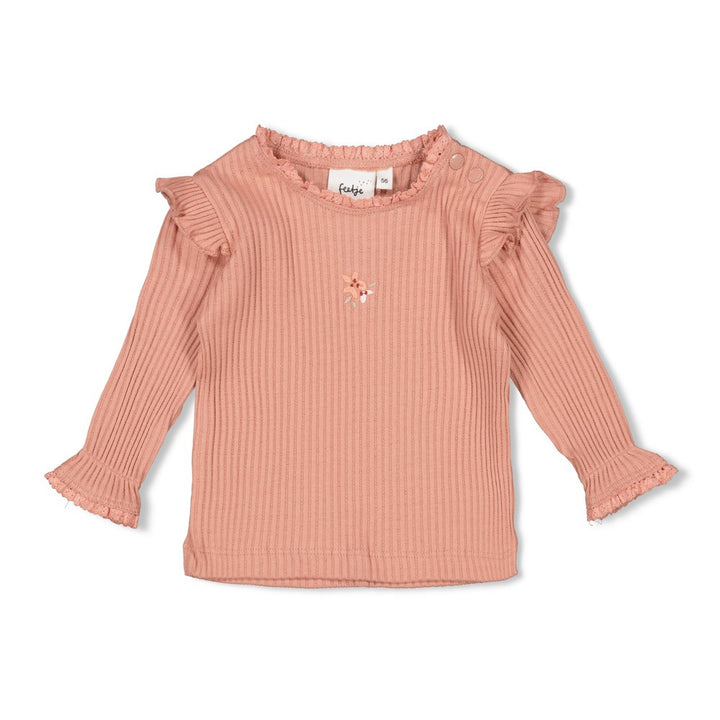 Feetje - Longsleeve ajour rib - Morning Sun