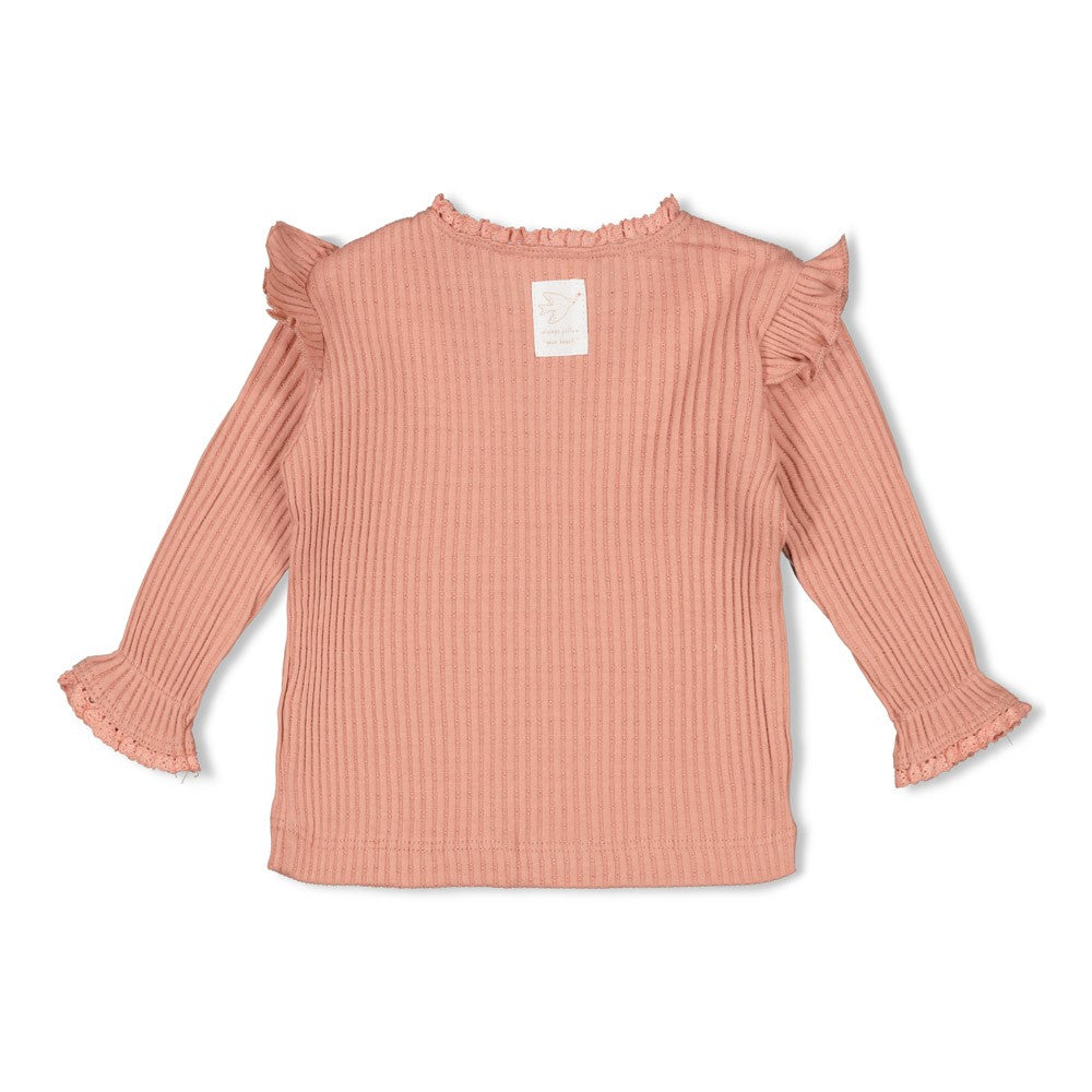 Feetje - Longsleeve ajour rib - Morning Sun