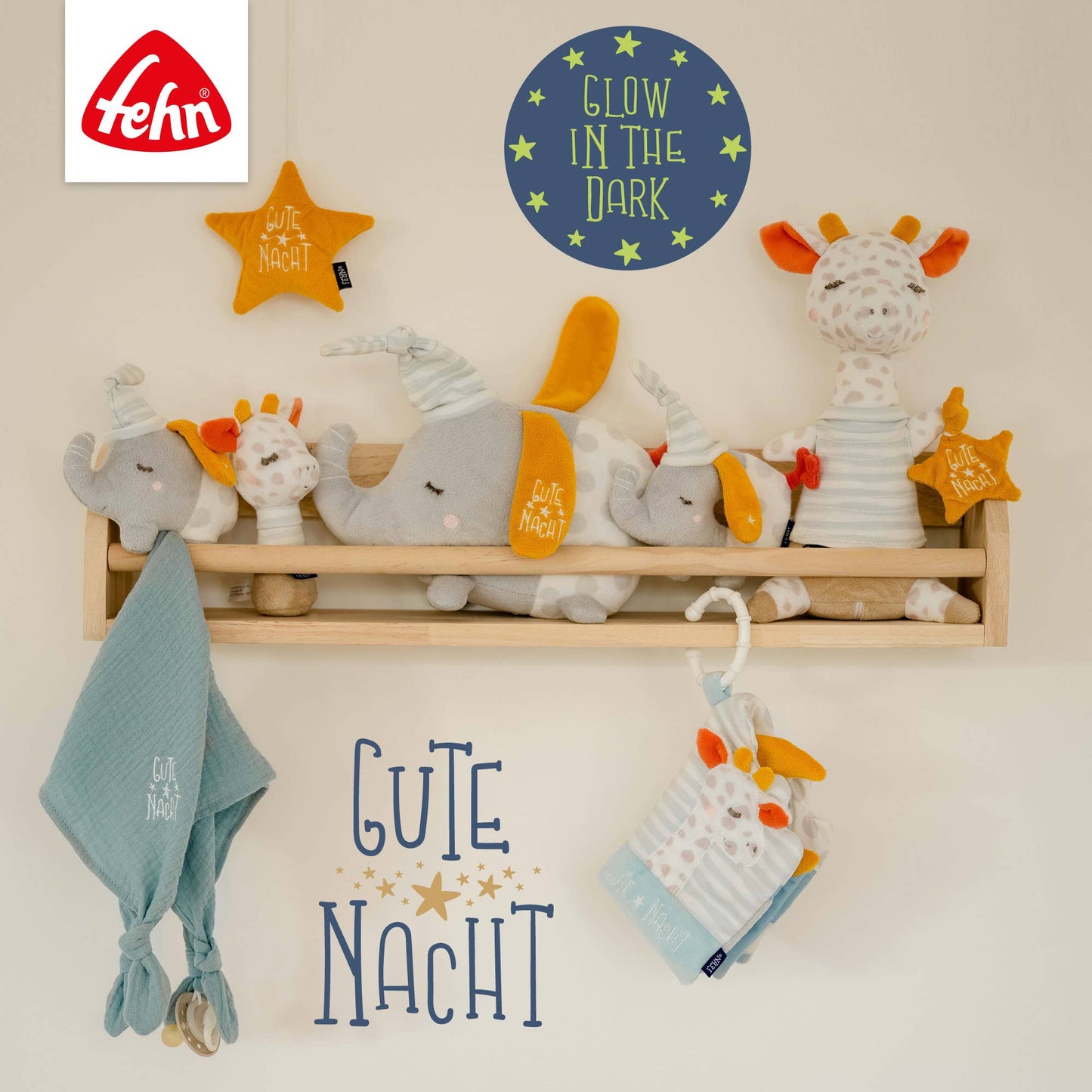 Fehn Ringgrijpspeeltje – Olifant (Good Night)
