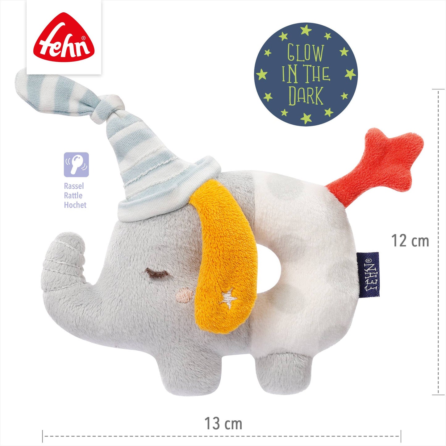 Fehn Ringgrijpspeeltje – Olifant (Good Night)